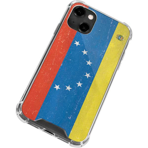 Venezuela Flag Distressed iPhone 14 Clear Case